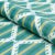 SAMPLE - Schumacher Kai Striped Ikat Fabric In Green For Sale