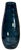 14+ In, Tall Art Glass Wavy Pattern Blue Vase For Sale - Image 10 of 12