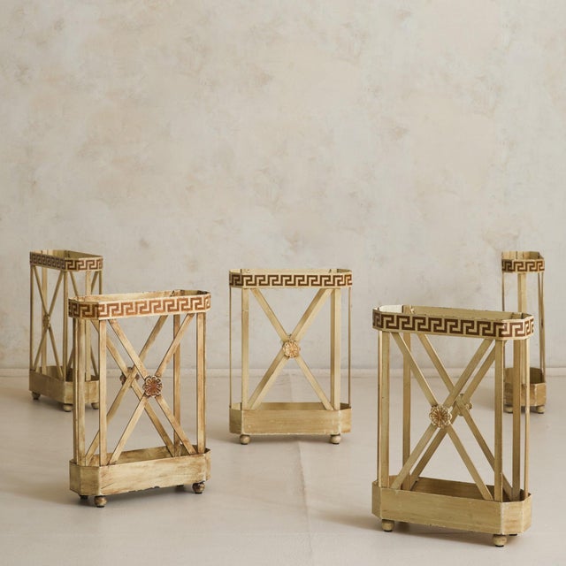 1970s French Neoclassical Umbrella Stand from Parisian Hotel For Sale - Image 4 of 11
