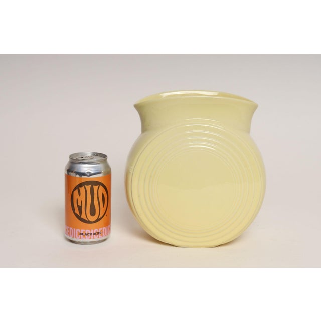 Vintage Butter Yellow Fiestaware Millennium II Vase Designed by Homer Lauglin For Sale - Image 9 of 15