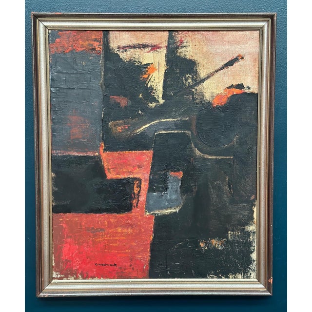 Gösta Wallmark, Transformation, 1950s, Oil Painting on Canvas, Framed For Sale - Image 4 of 18
