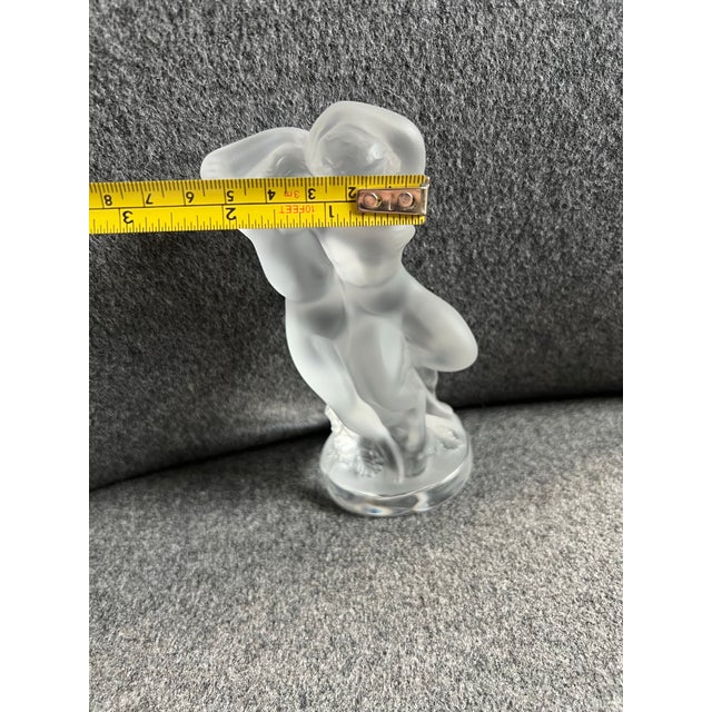 Lalique France Crystal Figurine Two Lovers For Sale - Image 9 of 9