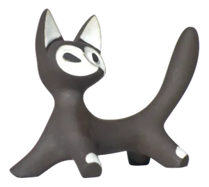 Mid-Century Modern Black & White Fox by Jaap Ravelli, 1950
