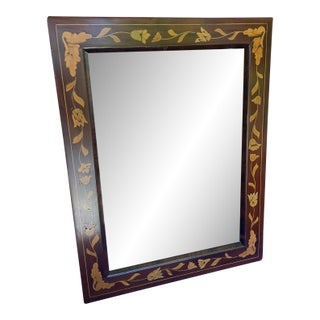 19th Century Dutch Marquetry Wall Mirror For Sale
