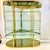1980s Vintage Hollywood Regency Boho Chic Large Brass & Glass Display Cabinet - 3 Piece Unit. For Sale - Image 4 of 17