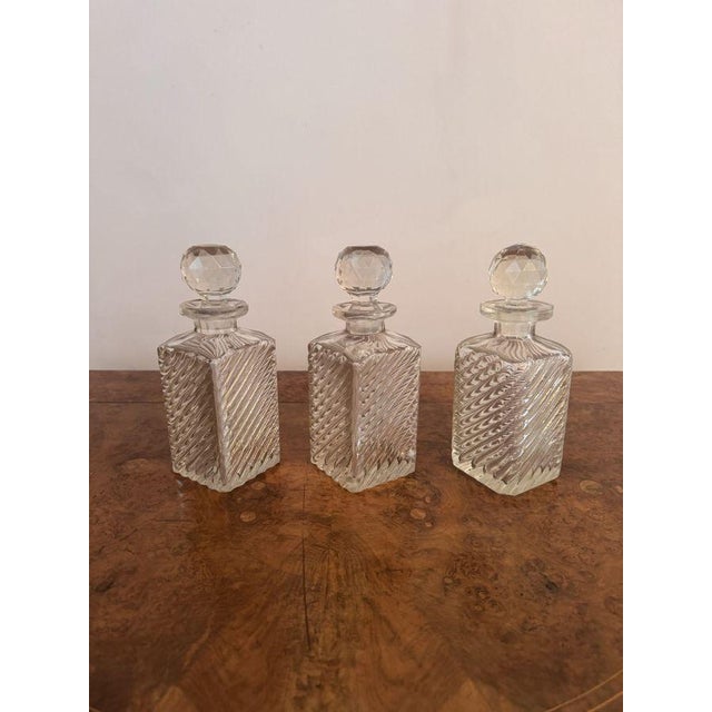 Late 19th Century Antique Victorian Tantalus, 1880, Set of 4 For Sale - Image 5 of 7