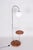 Bauhaus Adjustable Floor Lamp in Walnut and Chrome attributed to R. Slezák, Czech, 1930s For Sale - Image 12 of 13