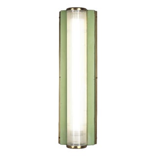 Vintage Glass Wall Lamp, 1940s For Sale