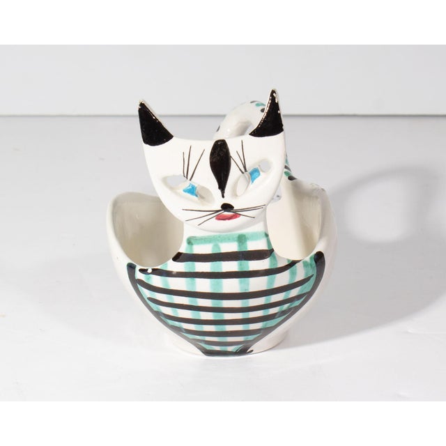 Bitossi Italian Ceramic Cat Bowl by Bitossi For Sale - Image 4 of 9