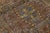 Blue Antique Mahal Runner Rug – Distressed Terracotta & Muted Blue Wool For Sale - Image 8 of 9