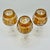 Glass Vintage Bohemian Amber Cut-to-Clear Wine Glasses, 1950s, Set of 3 For Sale - Image 7 of 11