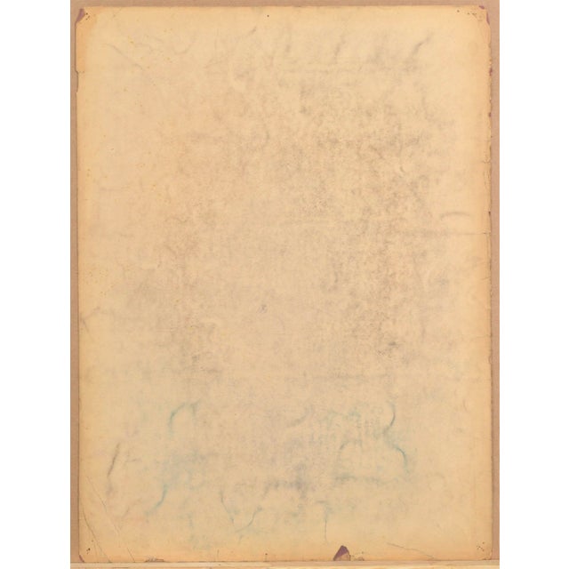Albert Goltjakov, Portrait of a Woman, 1962, Pastel on Paper For Sale - Image 3 of 4