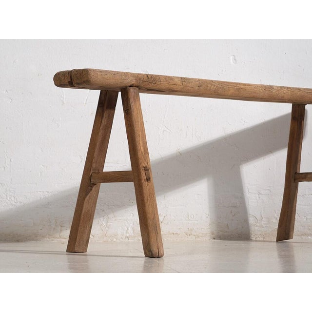 Antique oriental bench (c.1870) Dimensions: Length: 124 cm Depth: 14 cm Height: 50 cm Style: Qing Dynasty Materials and...