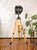Black Theater Spotlight on Surveying Tripod Floor Lamp from A.E. Cremer, 1950s For Sale - Image 4 of 18