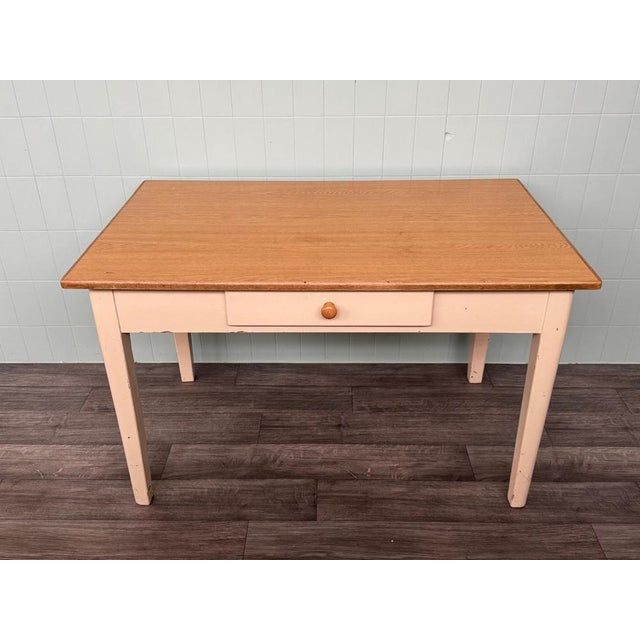 Vintage Italian Enamelled Fir Dining Table, 1950s For Sale - Image 17 of 17