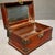 Wood Rosewood Jewelry Box With Brass Mounts & Jade Cabochons – Chinoiserie Decor For Sale - Image 7 of 10