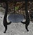 Ethan Allen Cherry Table Top End Round Black Metal Two Tier Accent Side Vintage For Sale In Philadelphia - Image 6 of 11