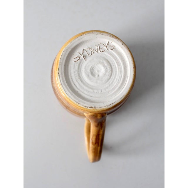 Vintage Handmade Studio Pottery Mug For Sale - Image 11 of 12