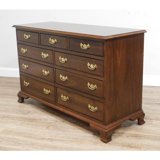 Stickley Traditional Cherry 9 Drawer Dresser Chairish