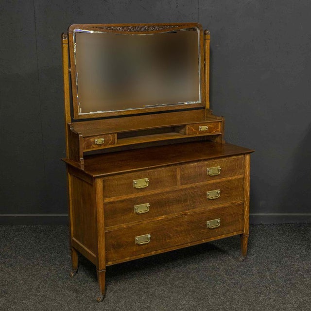 Oak Dressing Table, 1890s For Sale - Image 12 of 14