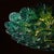 Deep Teal Venetian Glass Flush Mount by Carlo Nason, Murano, Italy For Sale - Image 9 of 9