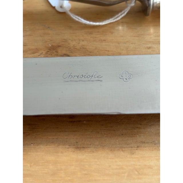 Mid 19th Century Christofle Carving Set | Mid-19th Century Silverplate | CC Hallmark 1844–1862 For Sale - Image 5 of 6