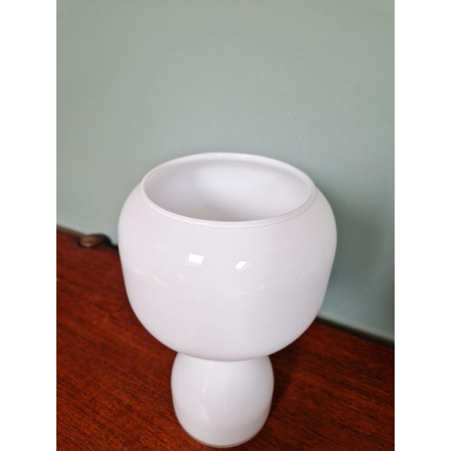 White Opaline Table Lamp from Massive, 1960 For Sale - Image 7 of 14