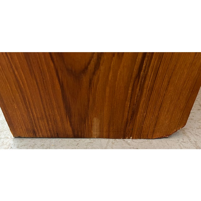 Wood Pair of Mid-Century Modern Danish Teak Tall Bookcases For Sale - Image 7 of 10