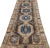 Persian Vintage Distressed Geometric Brown Handmade Wool Runner For Sale - Image 3 of 7