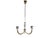 1940s Vintage Italian Brass and Chrome Plated Metal Pendant Lamp, 1940s For Sale - Image 5 of 10