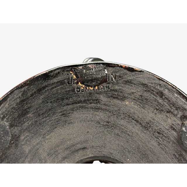 Danish Modern, Deep Red Stoneware, Table Lamp, Denmark, 1960s For Sale - Image 9 of 9