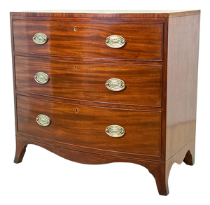 George III Bowfront Mahogany Chest of Drawers, 1790