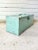 1950s Vintage Large & Heavy Teal Turquoise Green-Blue Metal Tool Chest Décor For Sale In Dallas - Image 6 of 12