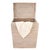 2020s Artifacts Rattan Rectangular Hamper with Hinged Lid in White Wash For Sale - Image 5 of 7