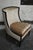 Bjork Studio Crushed Velvet Occasional Chair With Leather For Sale - Image 4 of 5