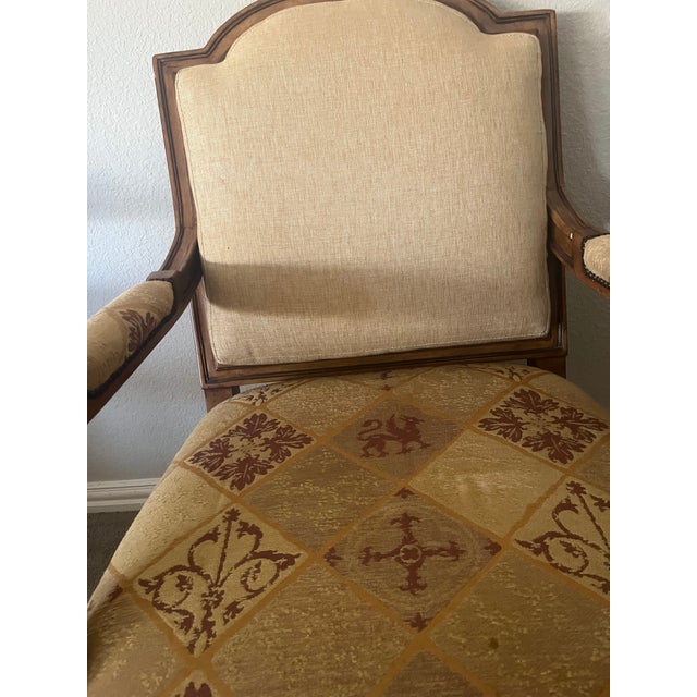 1990s 1990s Attributed to Nancy Corzine Josephine "Lounge" Chair With Id Collection Fabric For Sale - Image 5 of 9