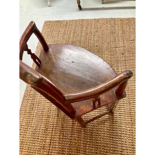Chinese Qing Dynasty Corner Chair For Sale - Image 10 of 10