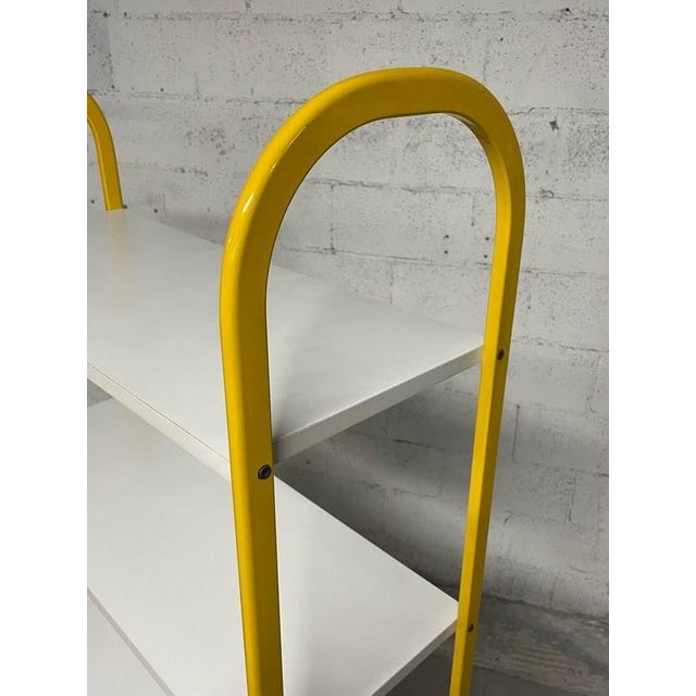 Small Metal and Laminate Bookcase, 1980s For Sale - Image 10 of 14