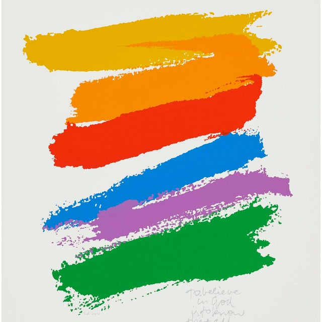 1970s Corita Kent, “Promise,” Signed Serigraph, Edition of 200, 1978 For Sale - Image 5 of 6