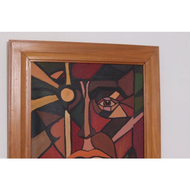 Face, 1960s, Oil on Canvas, Framed For Sale - Image 12 of 18