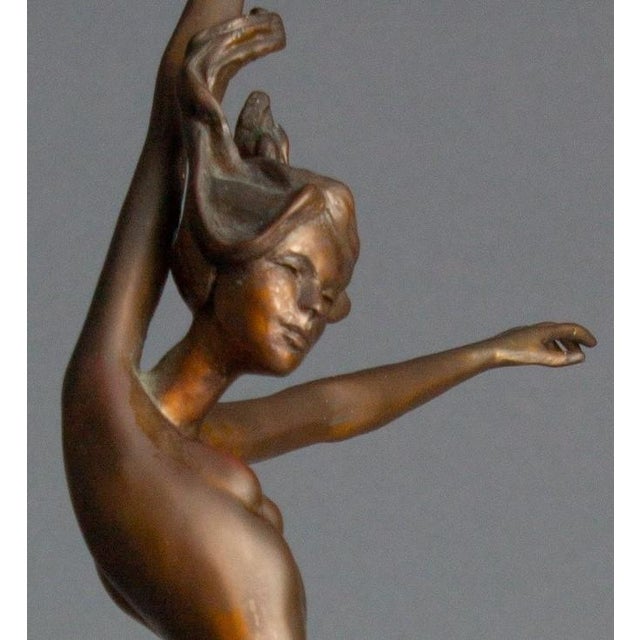 Late 20th Century Late 20th Century Bronze Sculpture of Dancer "Ariel" For Sale - Image 5 of 12