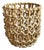 Coastal Contemporary Hyacinth Chain Basket Small For Sale