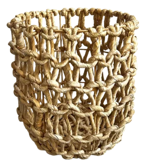 Coastal Contemporary Hyacinth Chain Basket Small