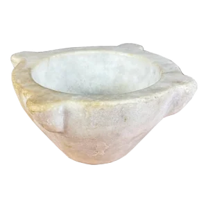 Antique French Marble Mortar Pot – Culinary or Apothecary Decor