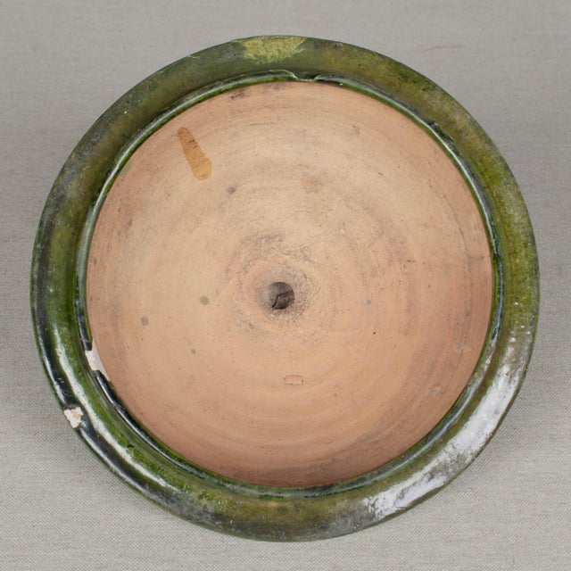 Portuguese Green Glazed Earthenware Lidded Jar For Sale - Image 13 of 13