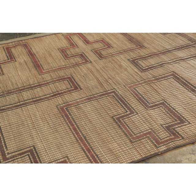 1950s Vintage Moroccan Tuareg Rug With Stepped Tribal Geometry - Rug & Kilim For Sale - Image 5 of 7
