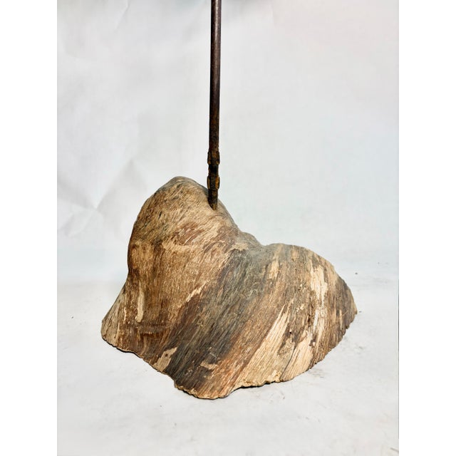 Hand Carved Folk Art Egret For Sale - Image 4 of 8