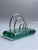 Mid-Century Modern Letter Holder in Crystal Glass and Stainless Steel, Italy, 1960s For Sale - Image 3 of 11