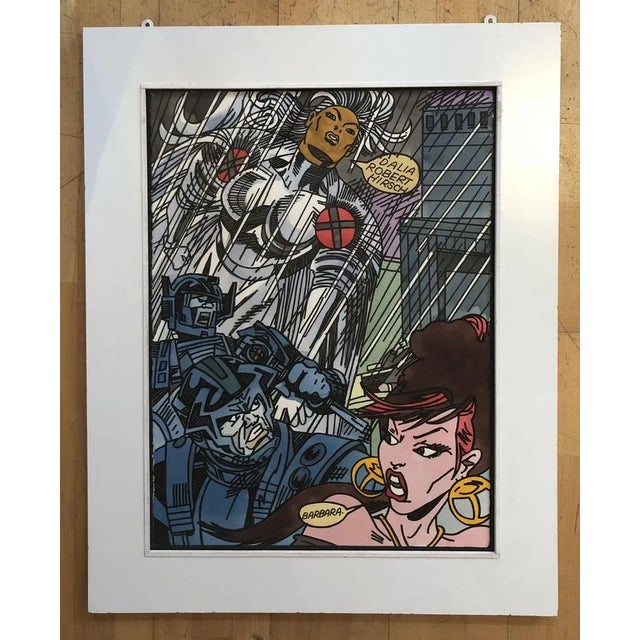 Dalia, Super héros, Watercolor on Paper, Framed For Sale - Image 3 of 10