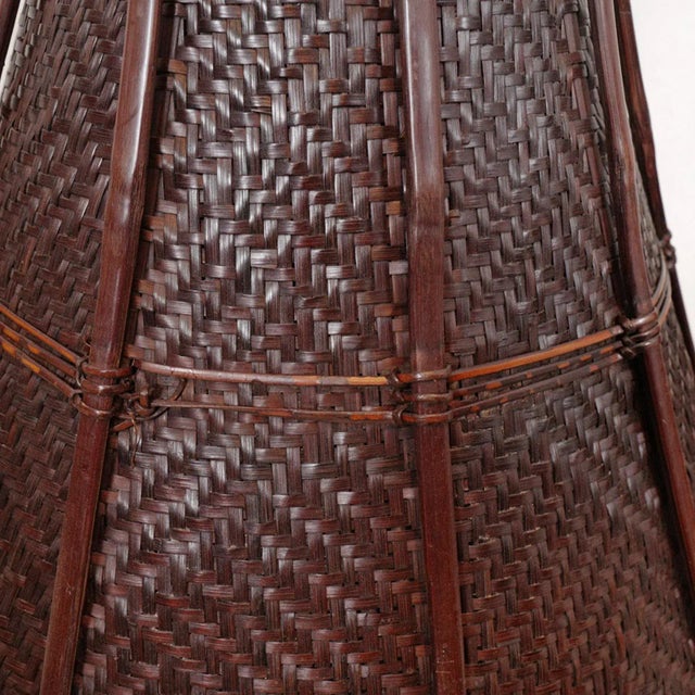 Mid 20th Century Antique Naga Village Basket Lantern For Sale - Image 5 of 10